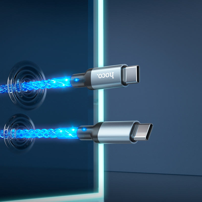 Hoco Cable Type-C to Type-C “U112 Shine” 60W fast charge Hoco Cable Type-C to Type-C “U112 Shine” 60W fast charge